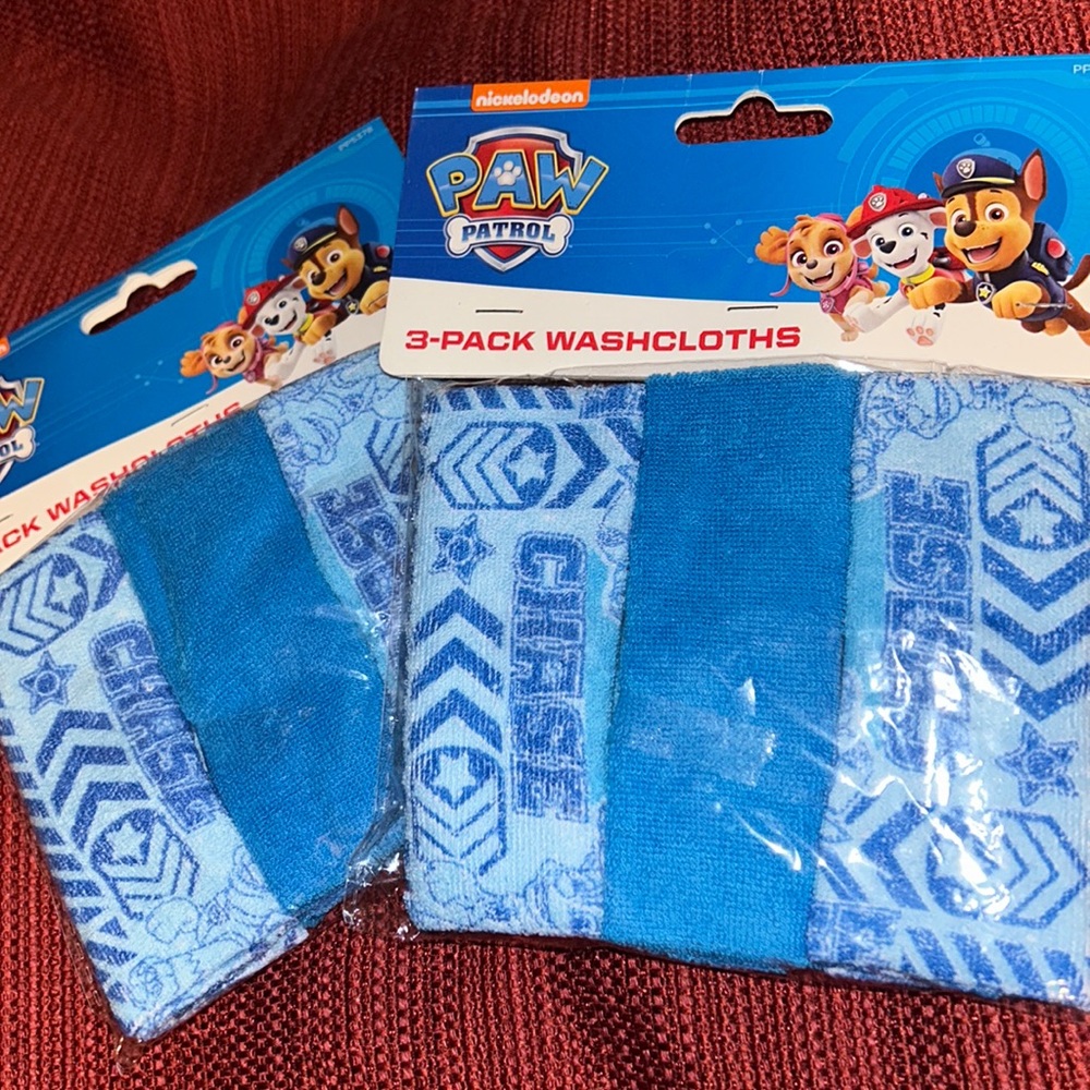 Paw Patrol Bath Washcloth Set of 2